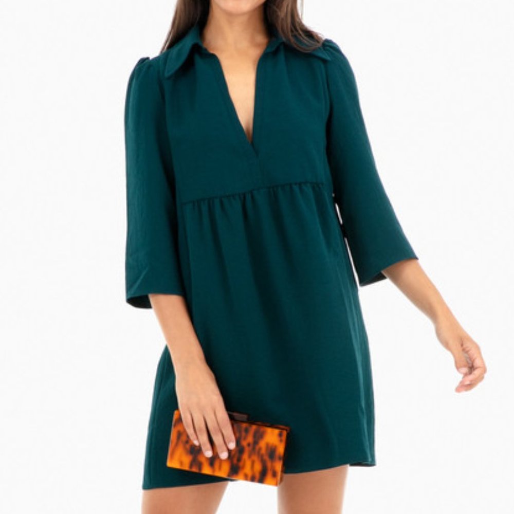 NWT BA&SH Tuckernuck Green Chet Dress fits Small or Medium.  Brand new with tags